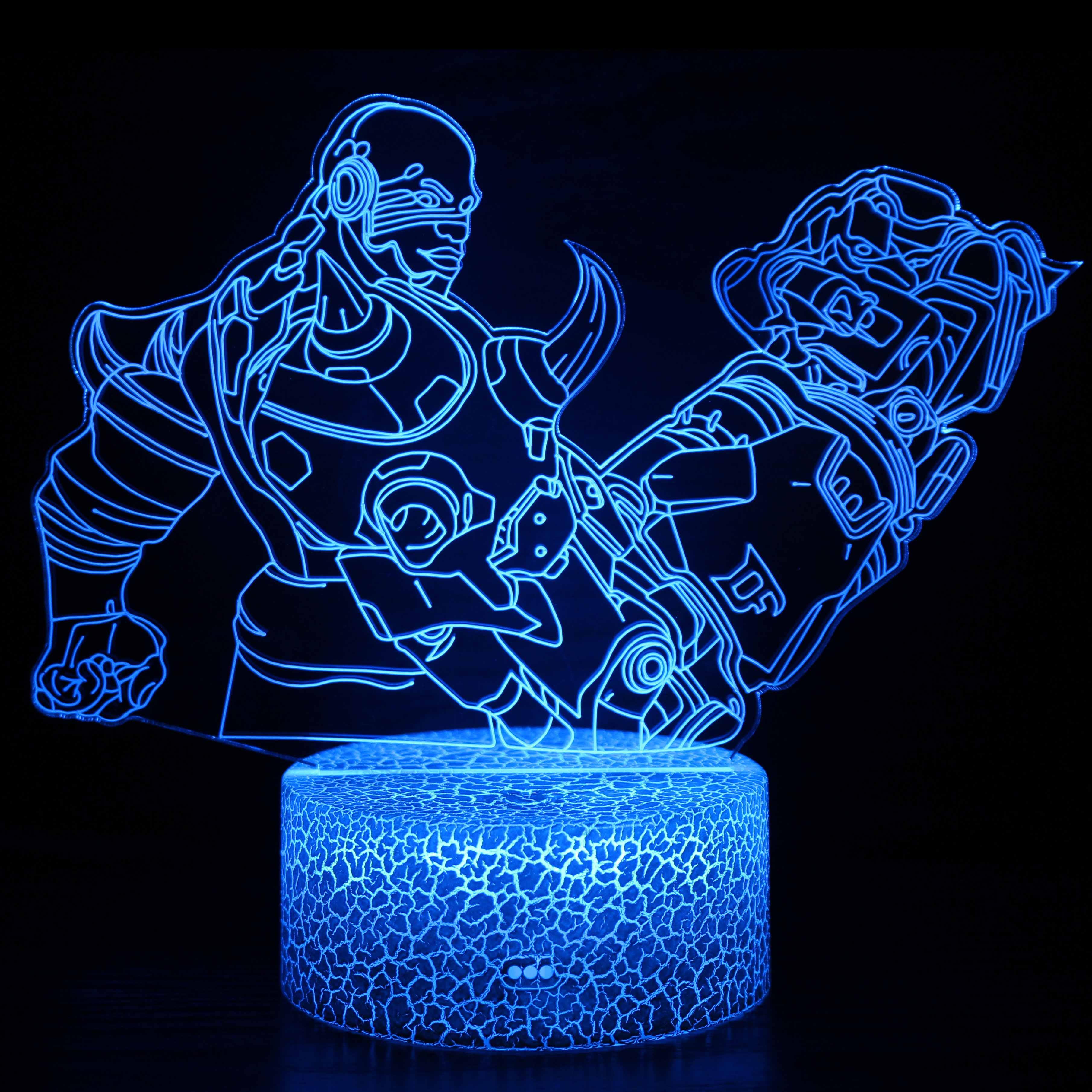 Overwatch Character 3D Optical Illusion Lamp-3D Optical Lamp