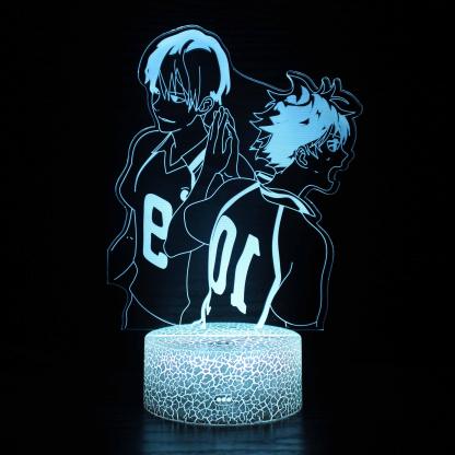 Haikyuu Hinata & Kageyama 3D Optical Illusion Lamp - 3D Optical Lamp