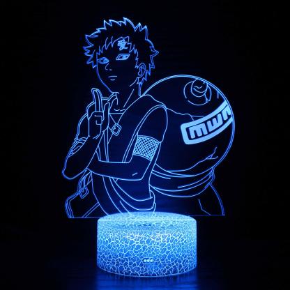 Naruto Gaara Character 3D Optical Illusion Lamp - 3D Optical Lamp