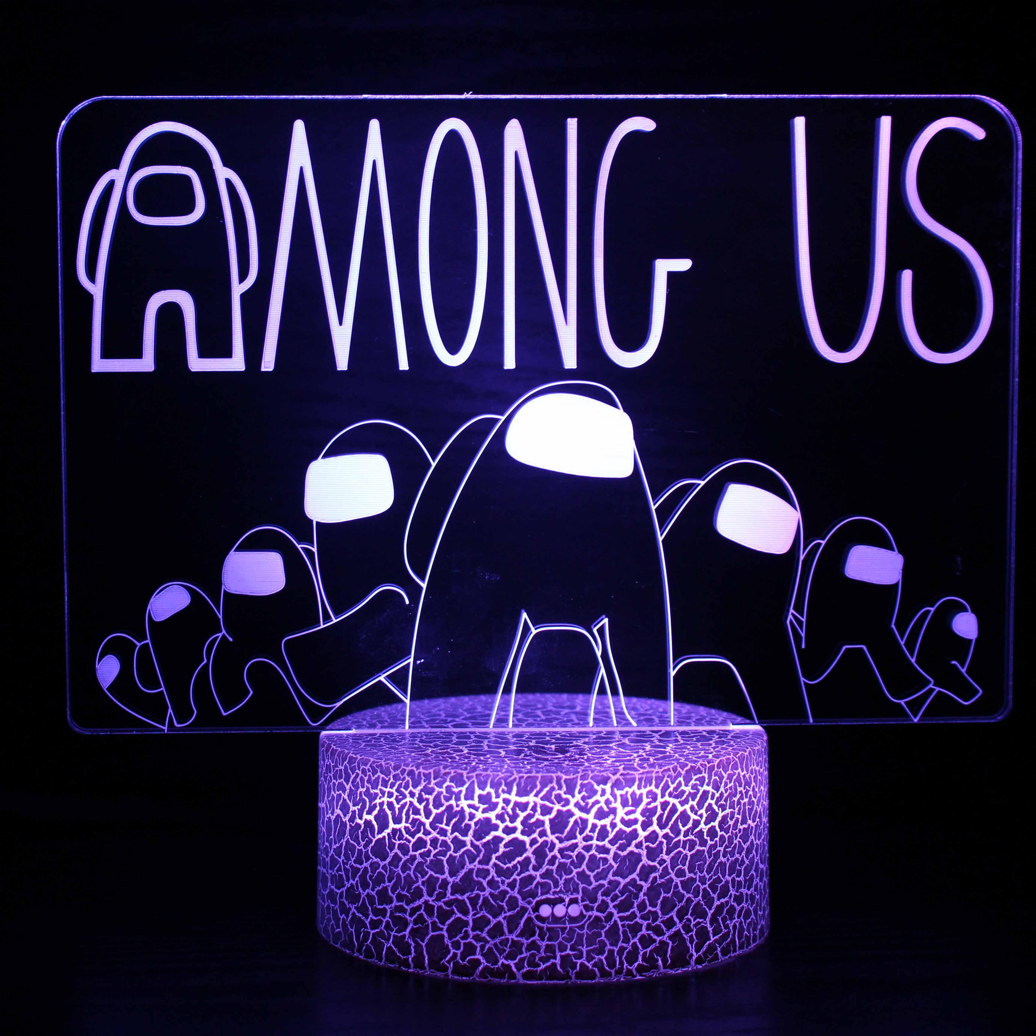 Among Us 3D Optical Illusion Lamp - 3D Optical Lamp
