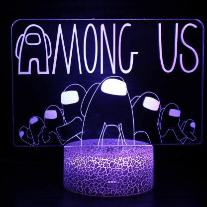 Among Us 3D Optical Illusion Lamp - 3D Optical Lamp