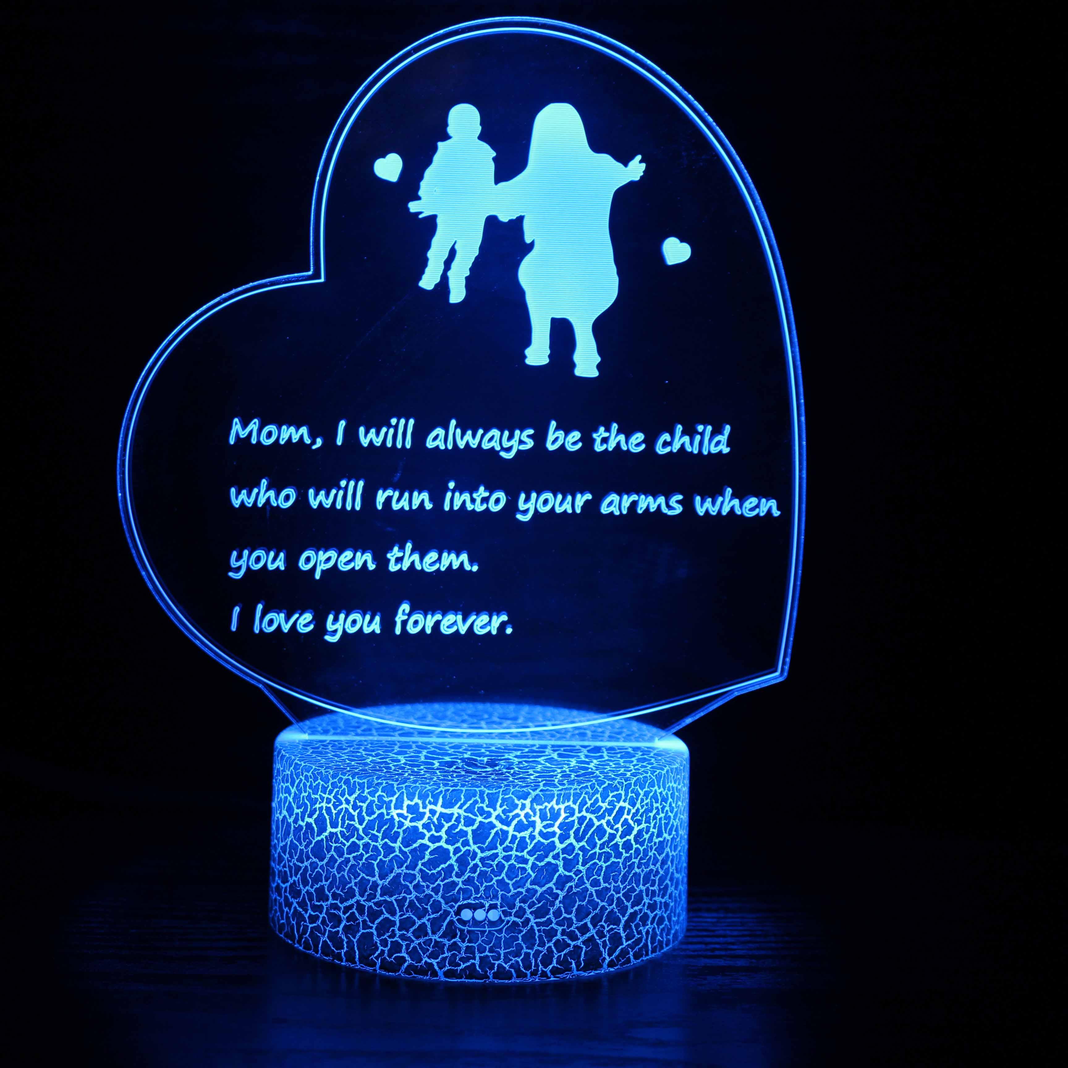 Mother Poem Gift Lamp-3D Optical Lamp