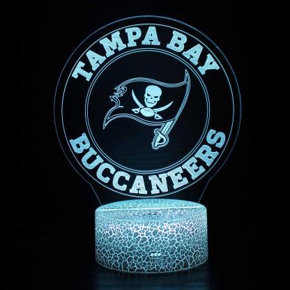 3D Optical Illusion Tampa Bay Buccaneers Lamp-3D Optical Lamp