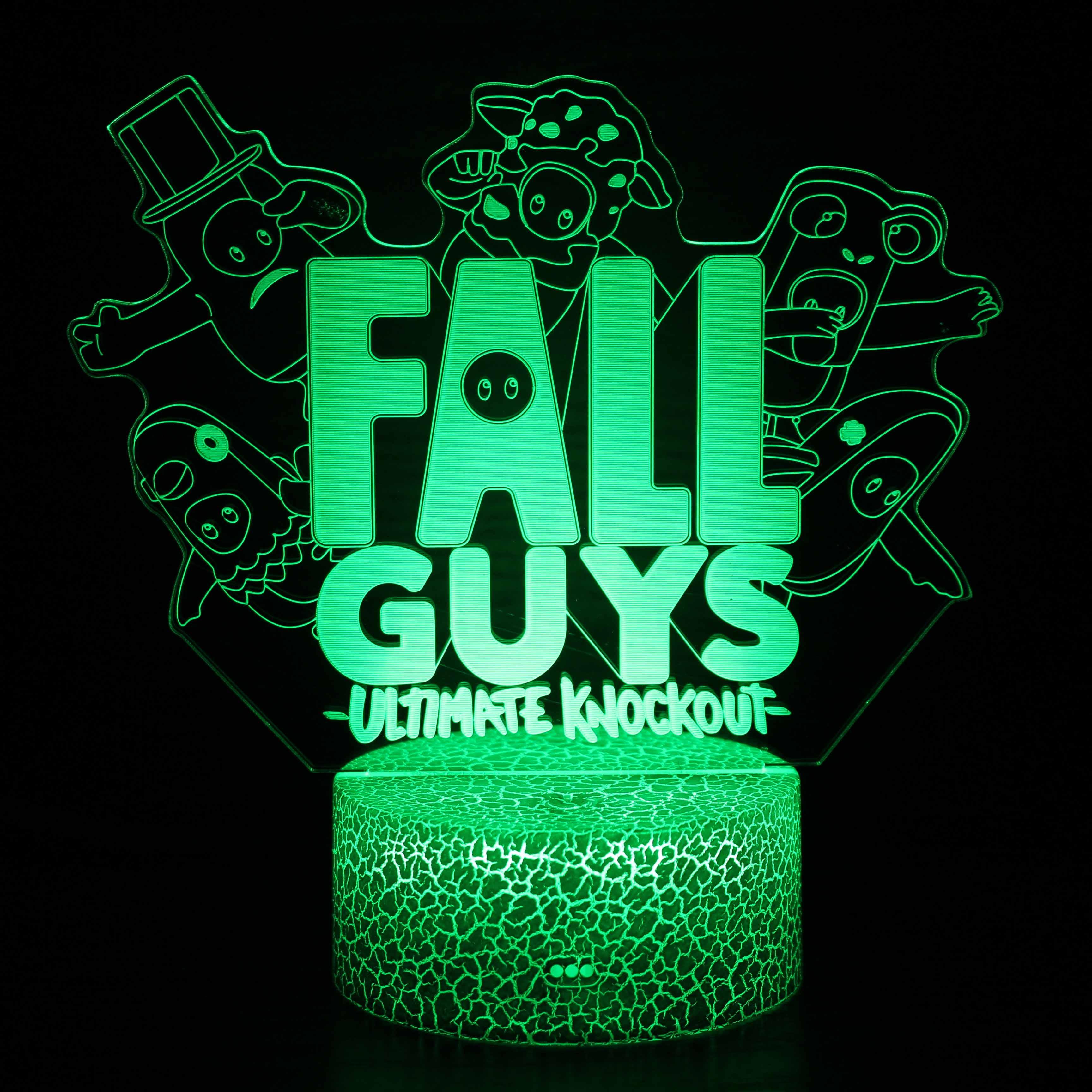 Fall Guys Ultimate Knockout 3D Optical Illusion Lamp - 3D Optical Lamp