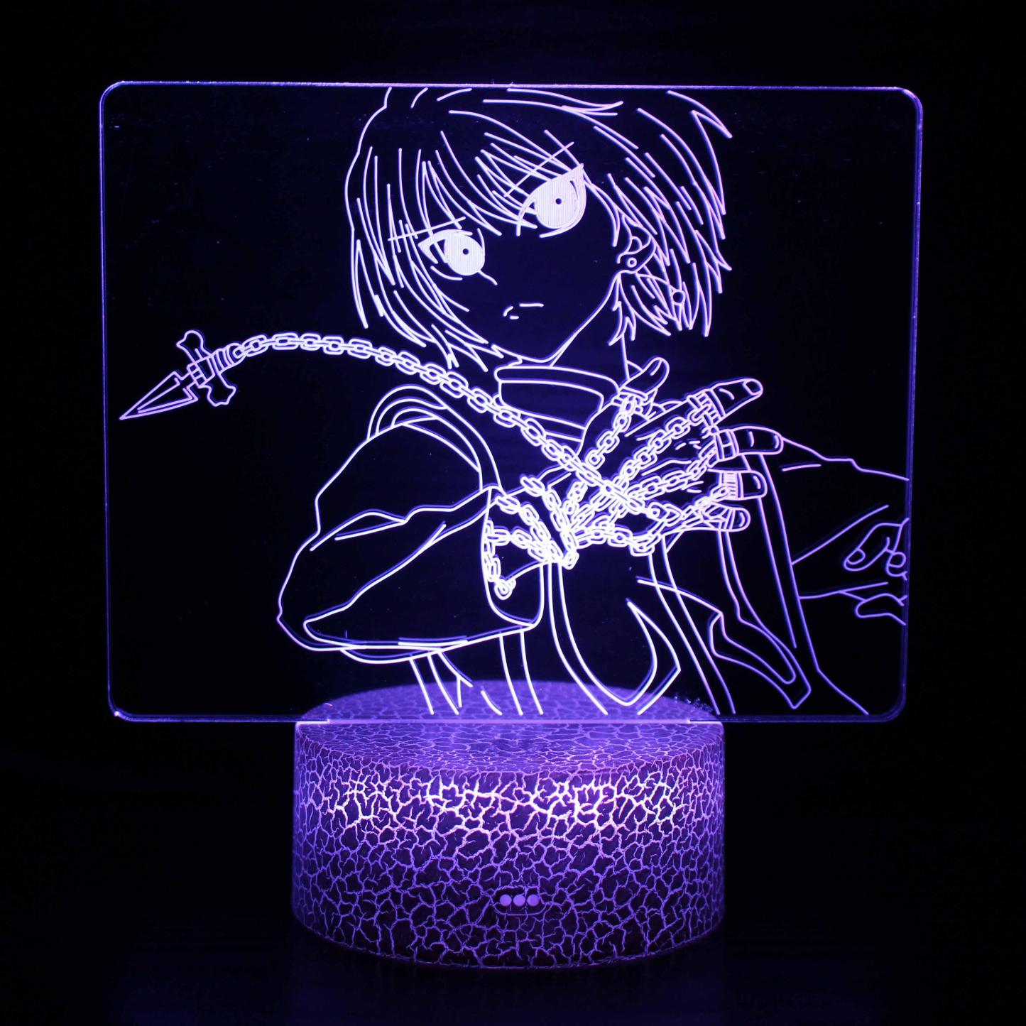 Kurapika Chains HUNTER X HUNTER Character 3D Optical Illusion Lamp - 3D Optical Lamp