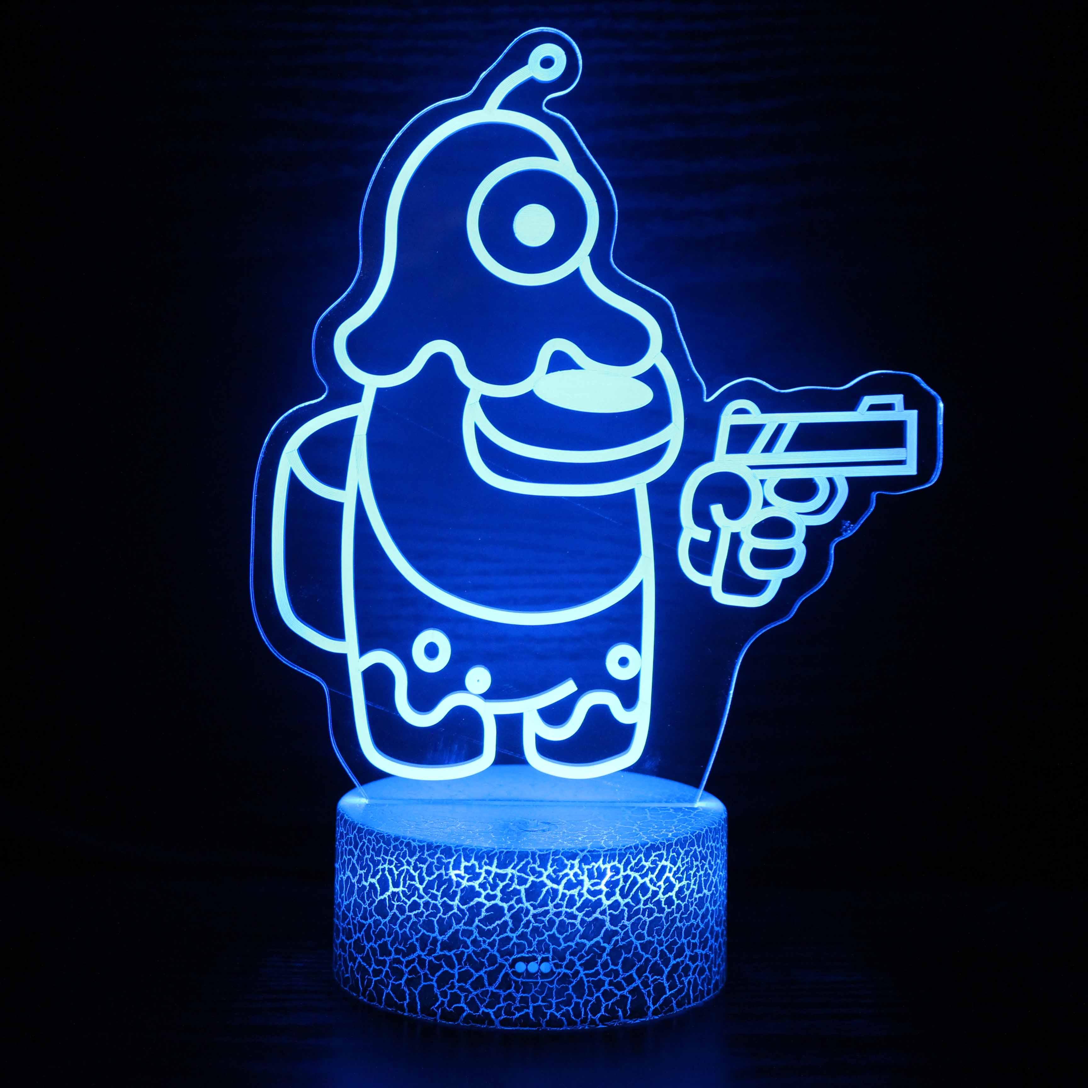 Among Us Funny Crewmate 3D Optical Illusion Lamp For Decor-3D Optical Lamp