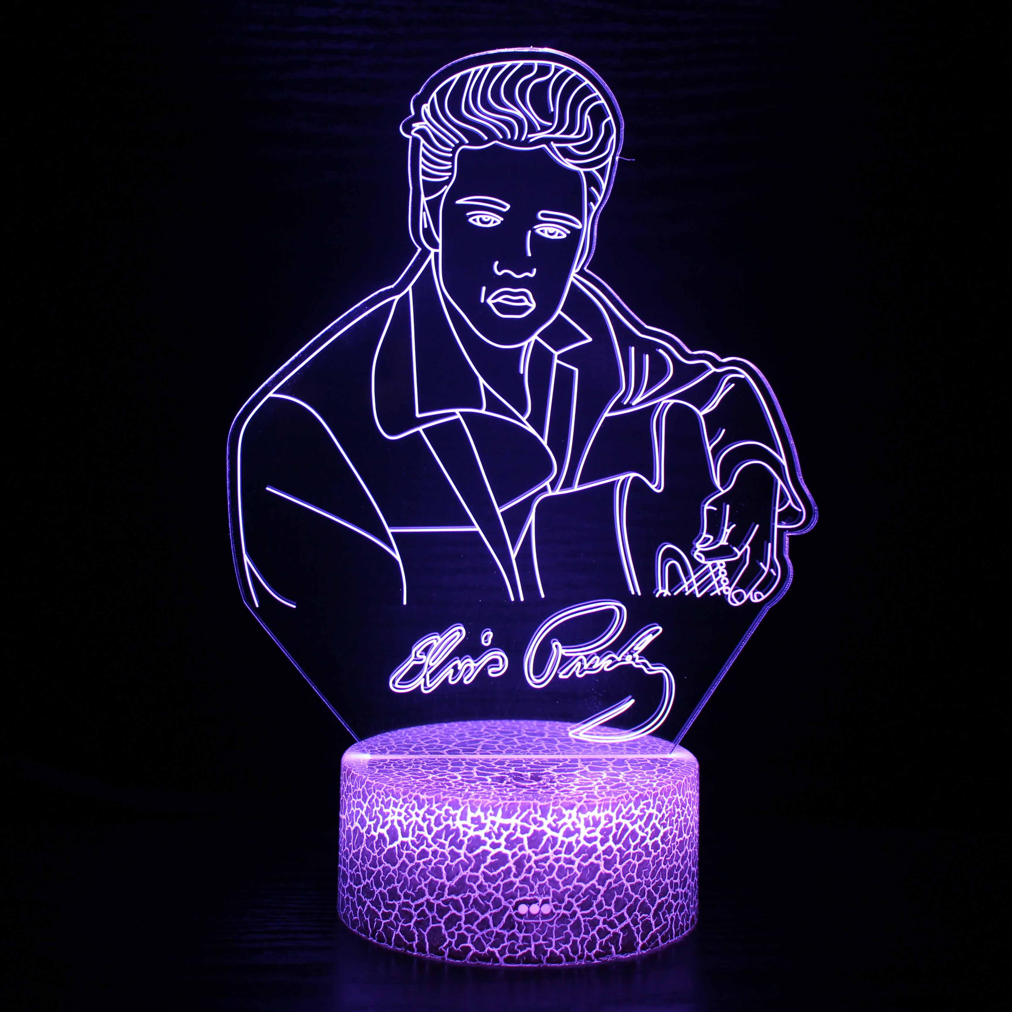 Elvis Presley 3D Lamp-3D Optical Lamp