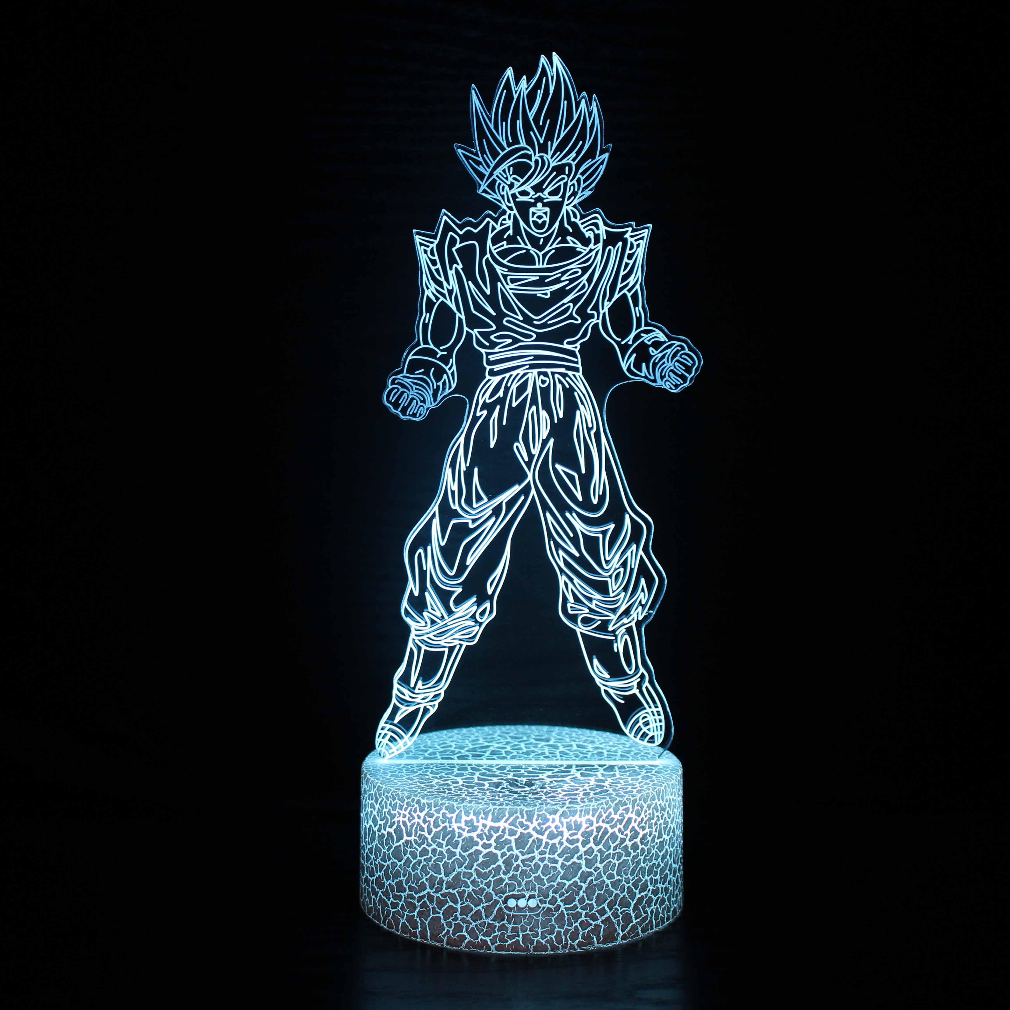 Dragon Ball Z Character 3D Optical Illusion Lamp - 3D Optical Lamp