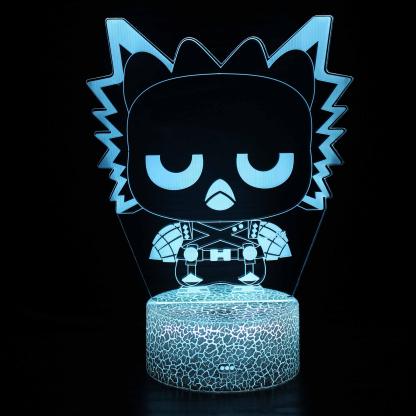 Girl Warrior Cartoon Optical Illusion Lamp - 3D Optical Lamp