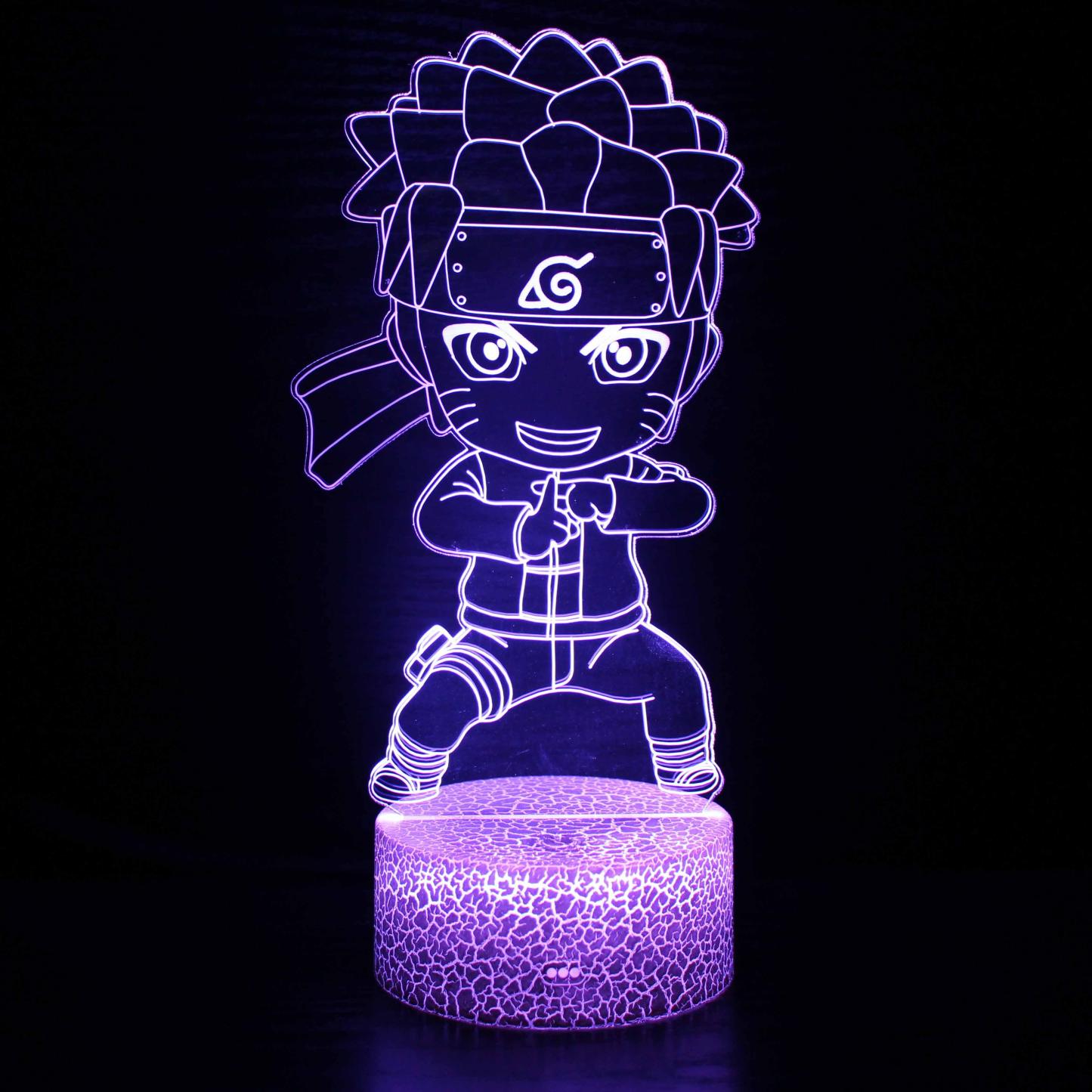 Baby Naruto Character 3D Optical Illusion Lamp - 3D Optical Lamp