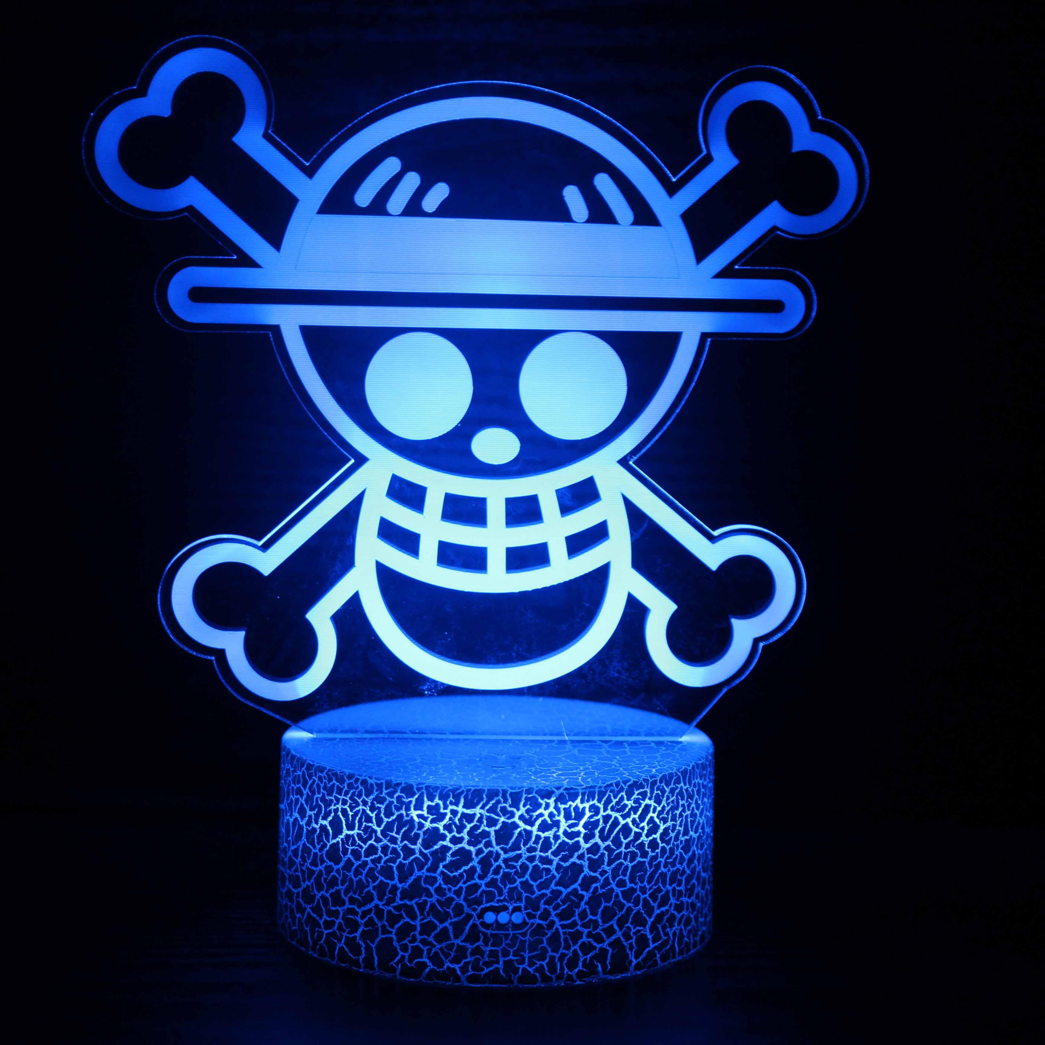 One Piece Character 3D Optical Illusion Lamp - 3D Optical Lamp