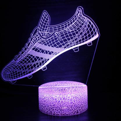 Soccer Shoes 3D Optical Illusion Lamp - 3D Optical Lamp