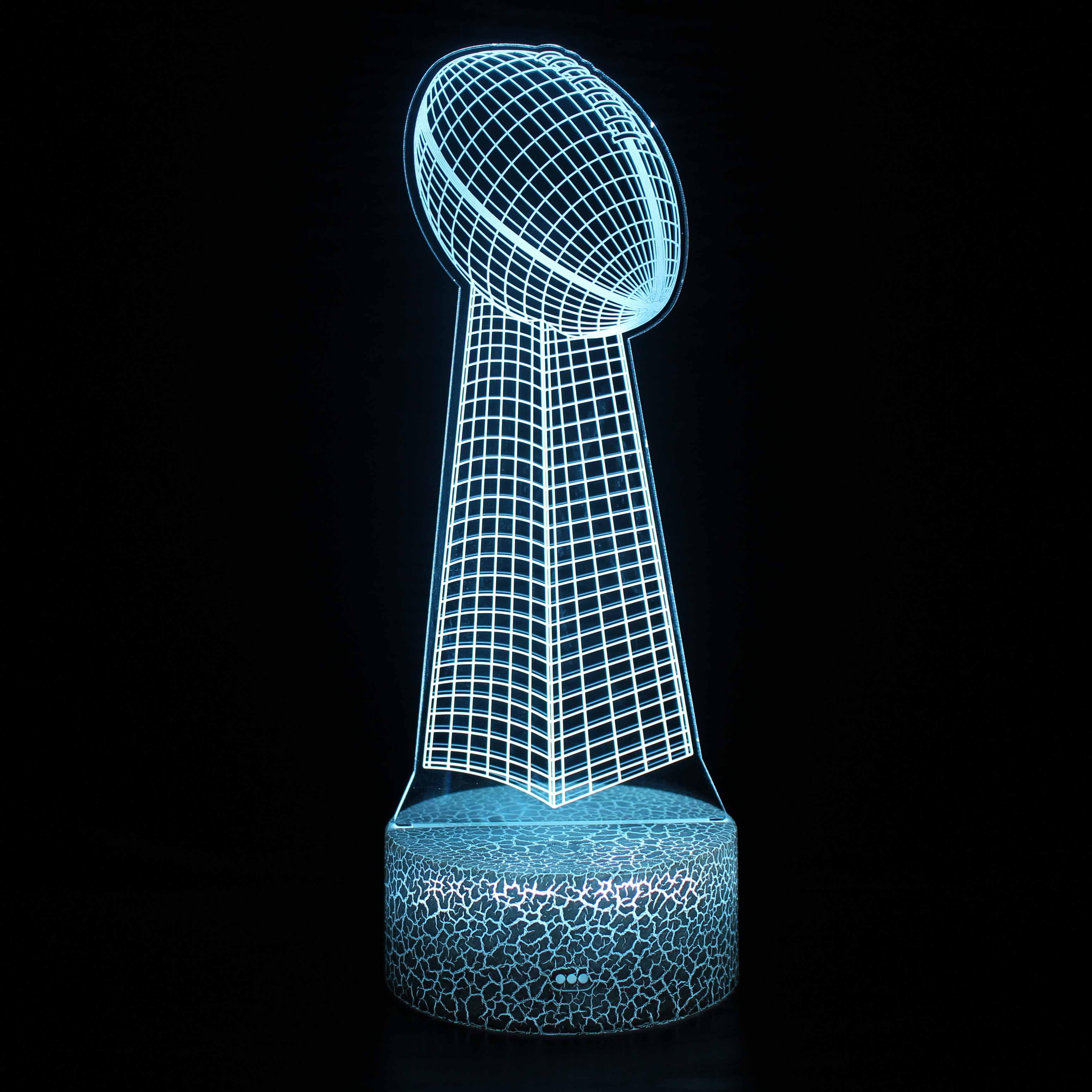 American Football Trophy Lamp Celebrate the Game with Light-3D Optical Lamp