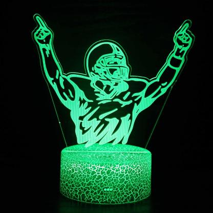 Celebrating Football Player 3D Optical Illusion Lamp - 3D Optical Lamp