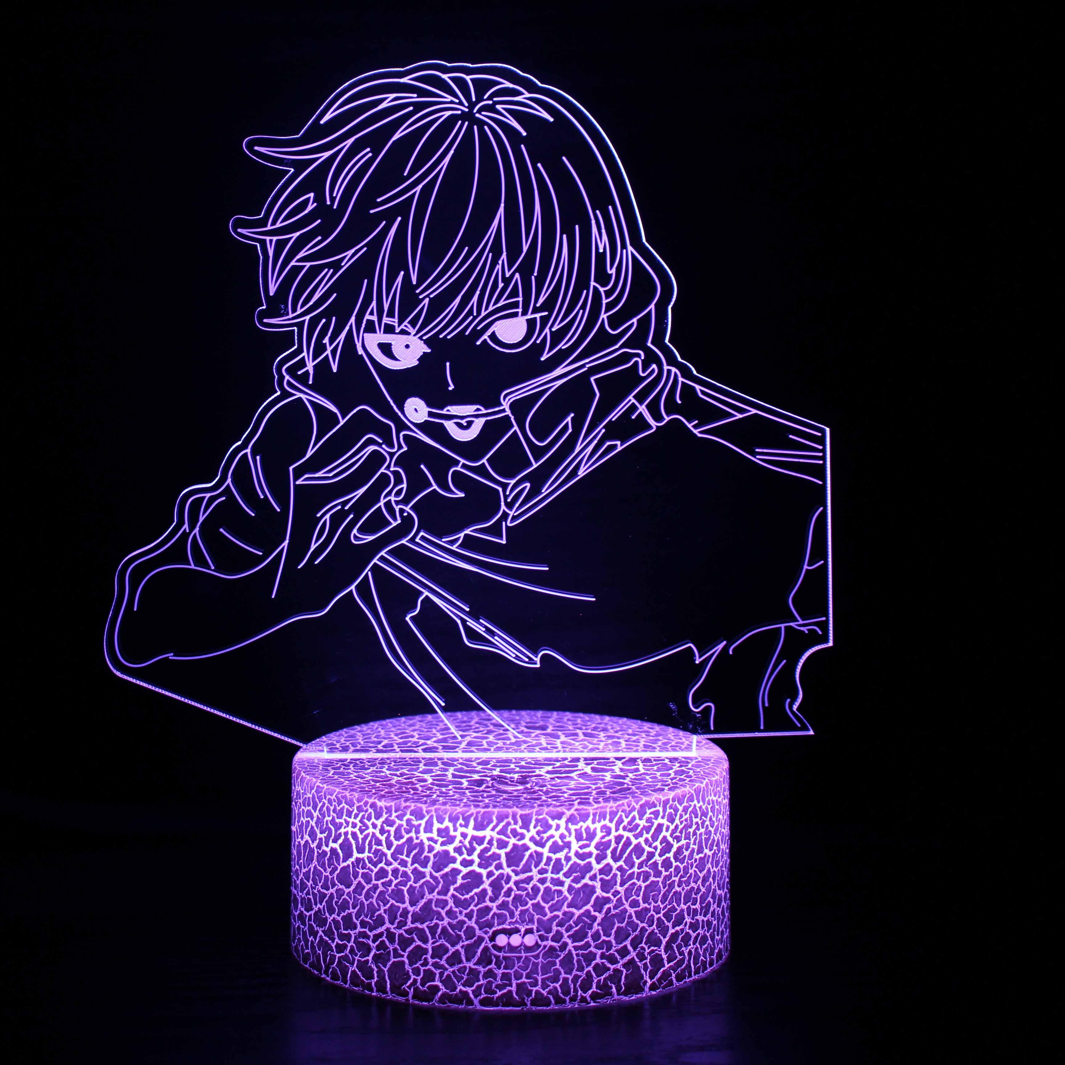 Tokyo Ghoul Ken Kaneki Anime Cartoon Optical Illusion Lamp - 3D Optical Lamp