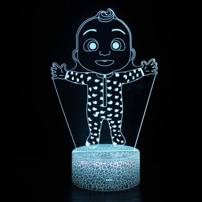 Baby Boy Optical Lamp featuring multicolor 3D acrylic LED display-3D Optical Lamp