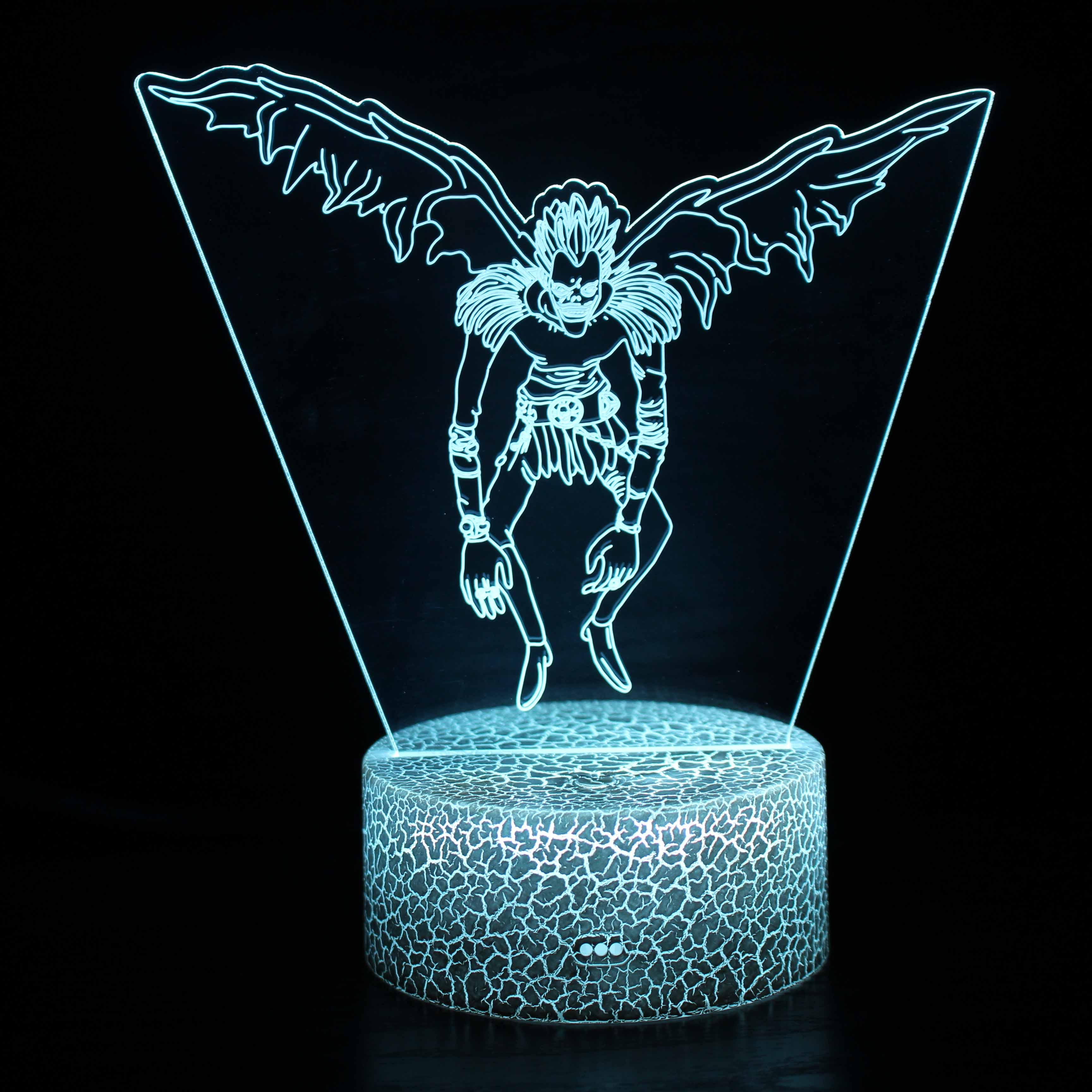 Death Note - Ryuk Anime Cartoon Optical Illusion Lamp - 3D Optical Lamp
