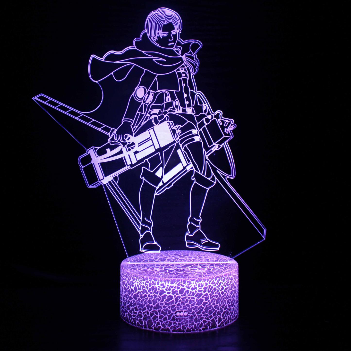 Anime Warrior LED Light-3D Optical Lamp
