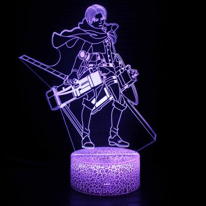 Anime Warrior LED Light-3D Optical Lamp
