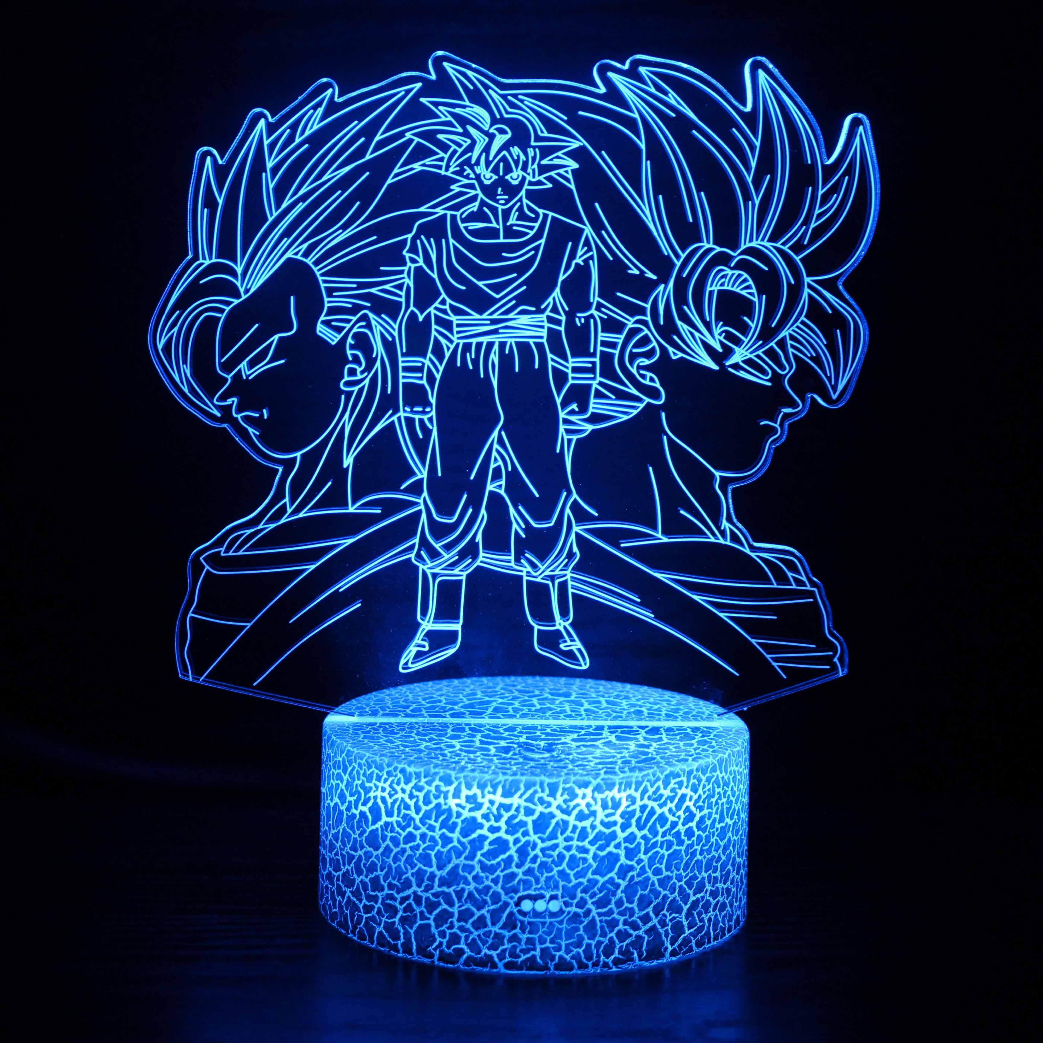 Dragon Ball Z Character 3D Optical Illusion Lamp - 3D Optical Lamp