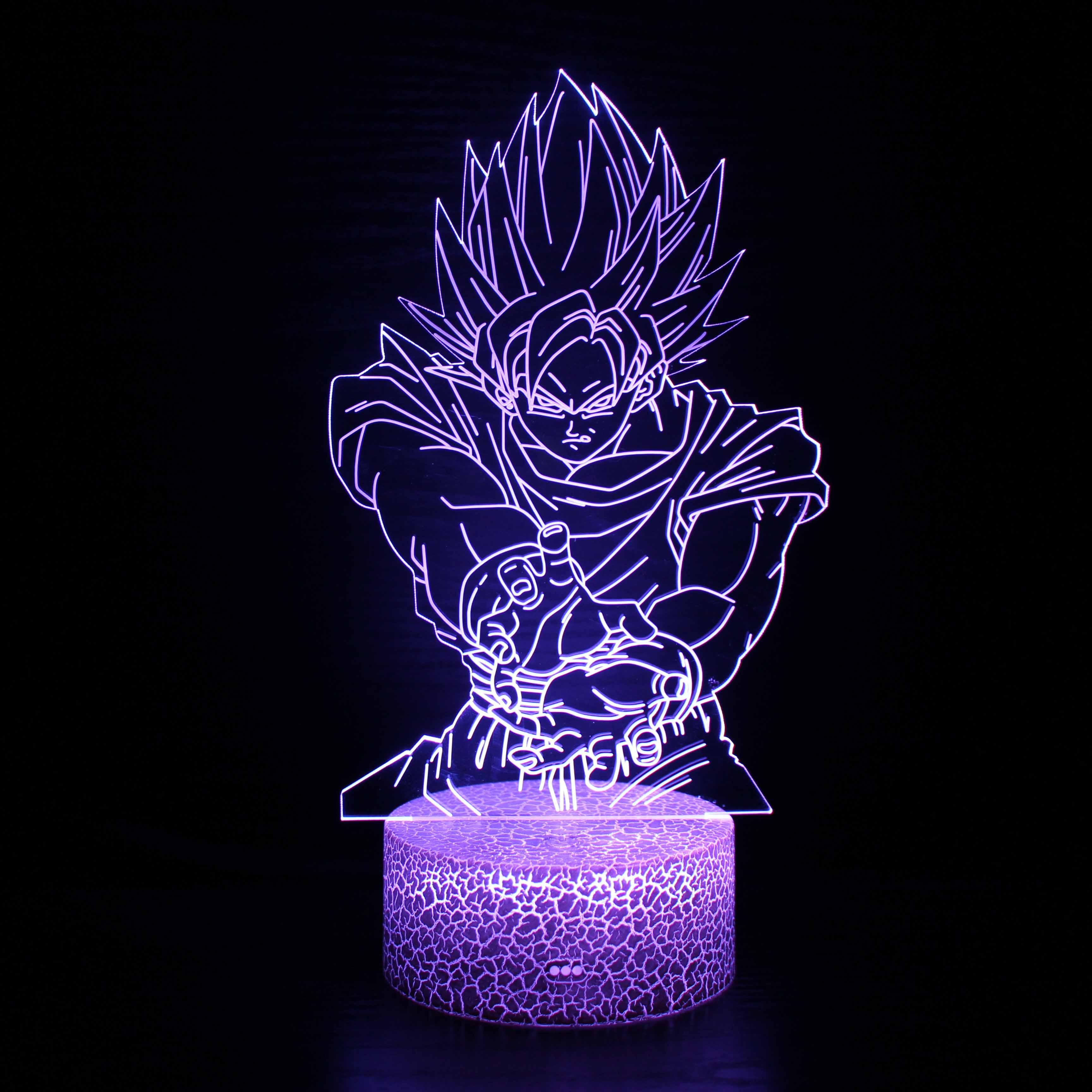 Dragon Ball Z Character 3D Optical Illusion Lamp - 3D Optical Lamp