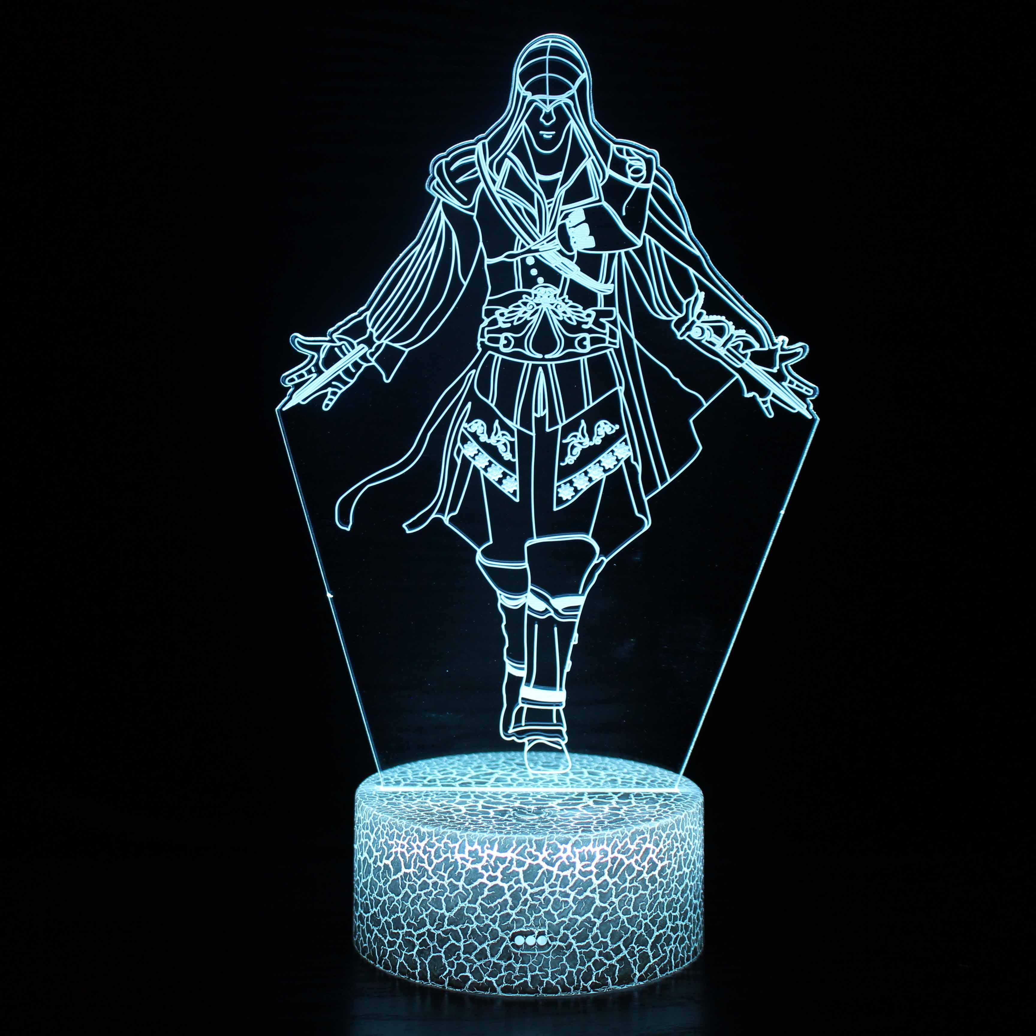 Assassins Creed 3D Optical Illusion Lamp - 3D Optical Lamp