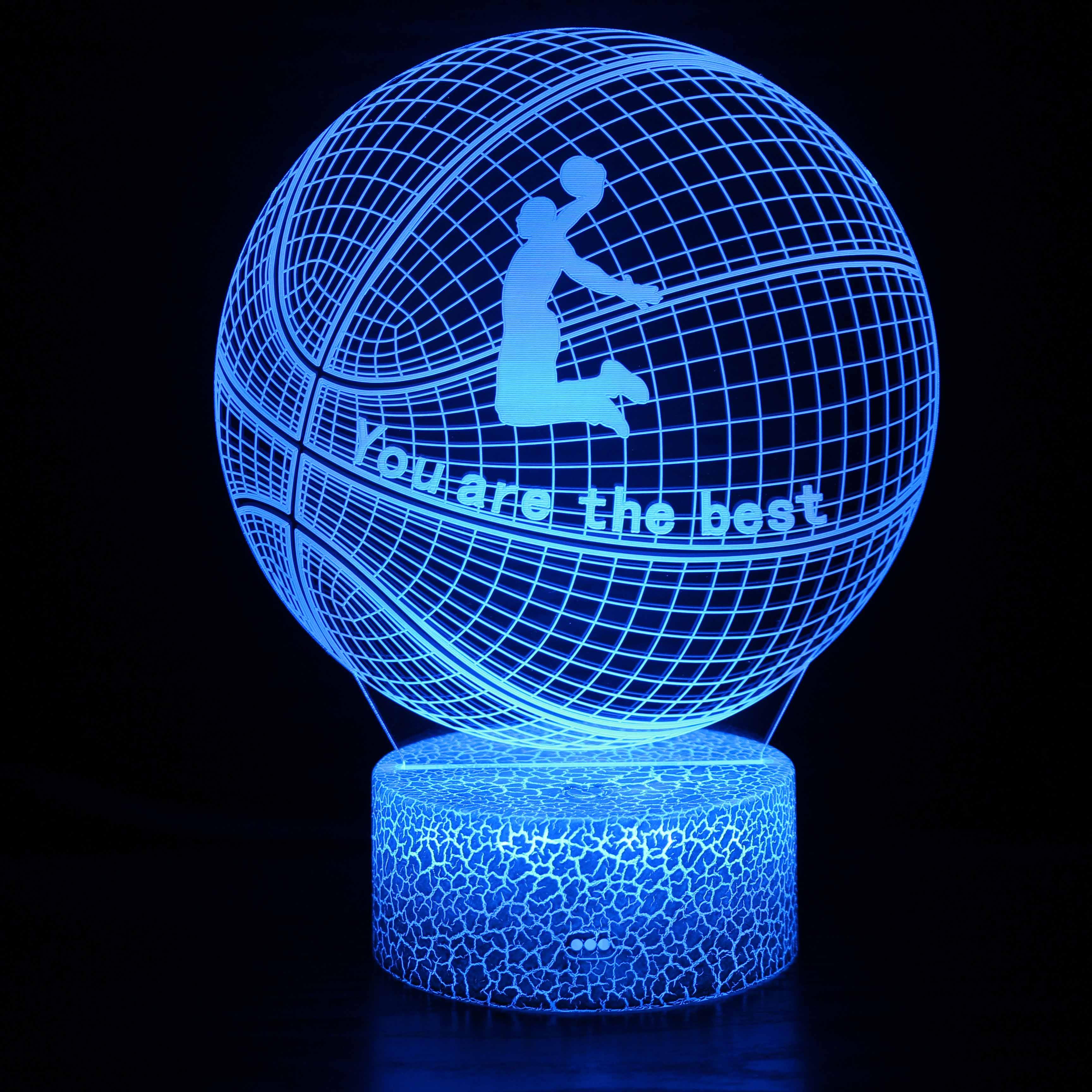 Basketball USB Powered Lamp-3D Optical Lamp