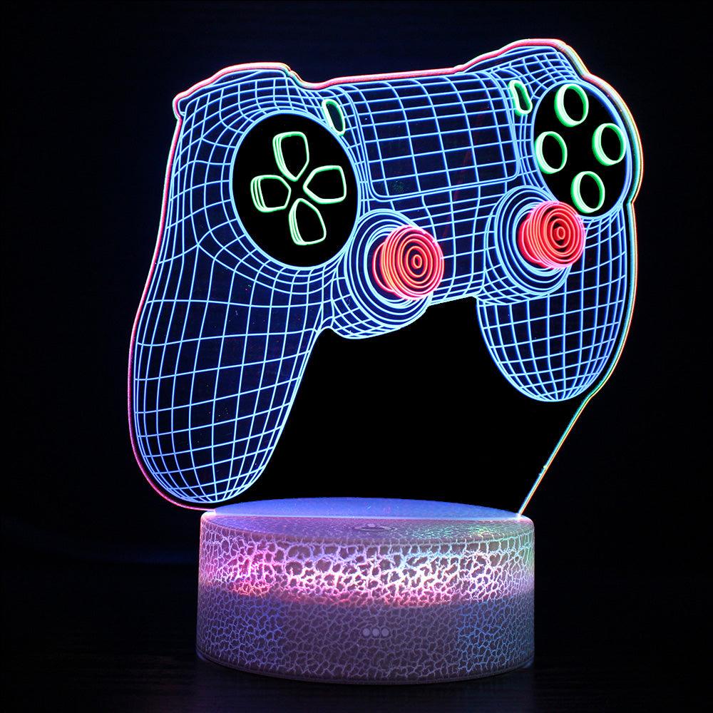 PlayStation Controller 3D Lamp with LED Touch and Remote Control-3D Optical Lamp