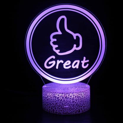 Great Gamer 3D Optical Illusion Lamp For Lighting And Decor-3D Optical Lamp