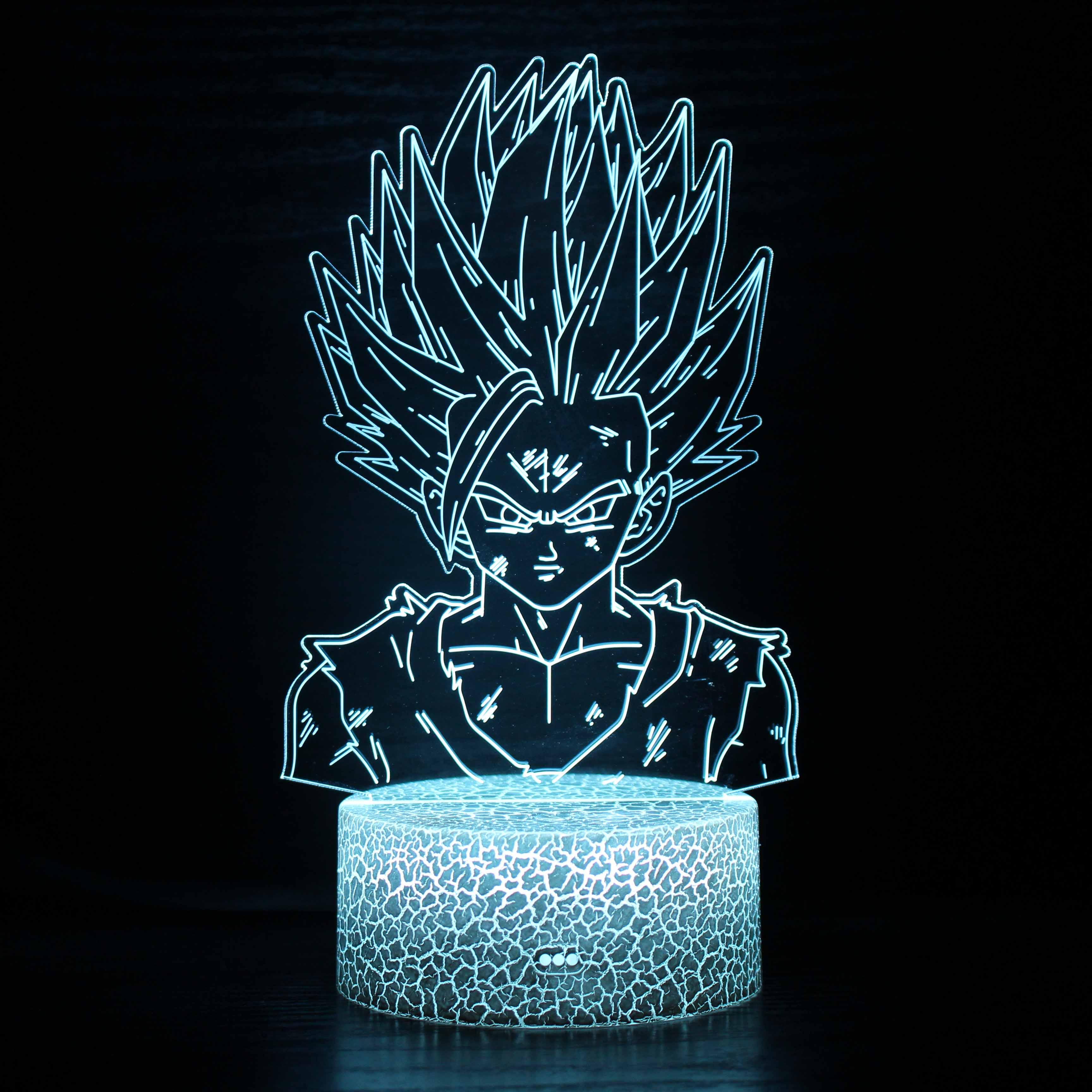 Dragon Ball Z Character 3D Optical Illusion Lamp - 3D Optical Lamp