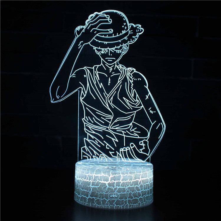 Luffy Character 3D Lamp-3D Optical Lamp