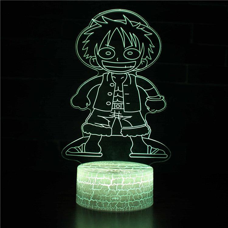 One Piece Character 3D Optical Illusion Lamp - 3D Optical Lamp