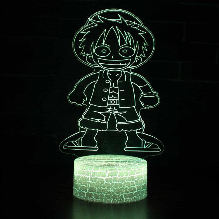 One Piece Luffy 3D Illusion Lamp-3D Optical Lamp