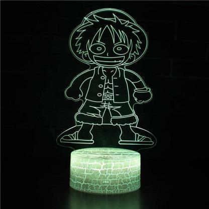 One Piece Luffy 3D Illusion Lamp-3D Optical Lamp