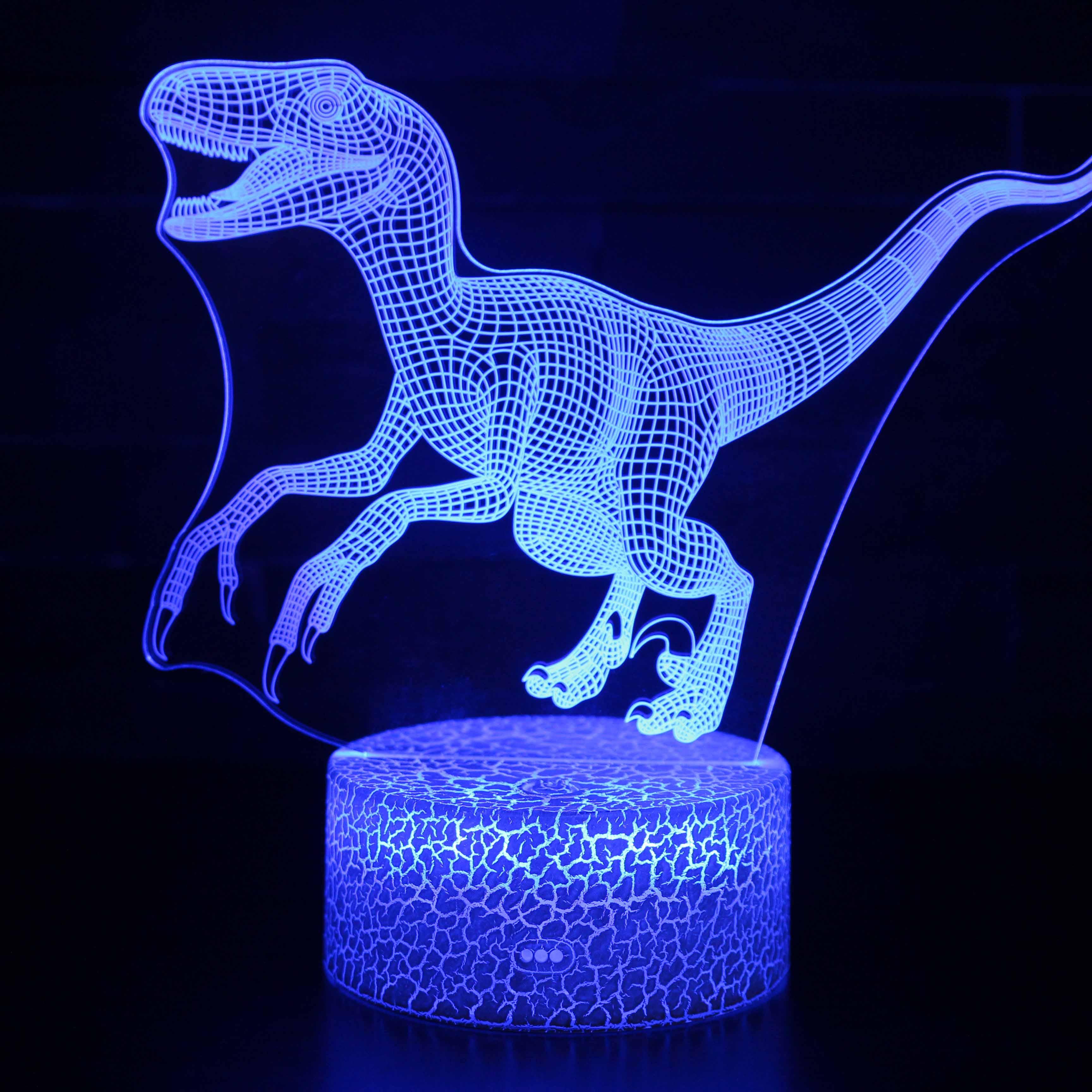 Realistic Dinosaur 3D Optical Illusion Lamp For Home Decor-3D Optical Lamp