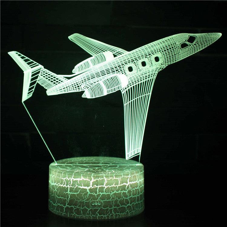 Warbird Airplane 3D Optical Illusion Lamp - 3D Optical Lamp