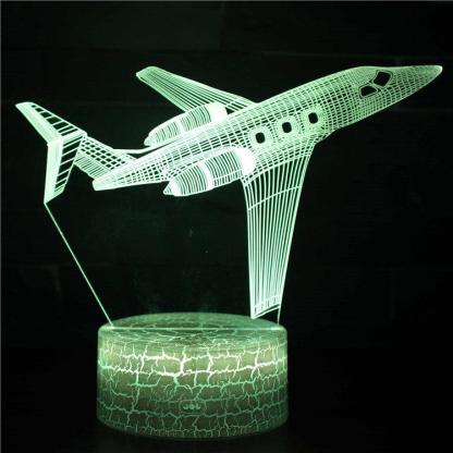 Warbird Airplane 3D Optical Illusion Lamp - 3D Optical Lamp