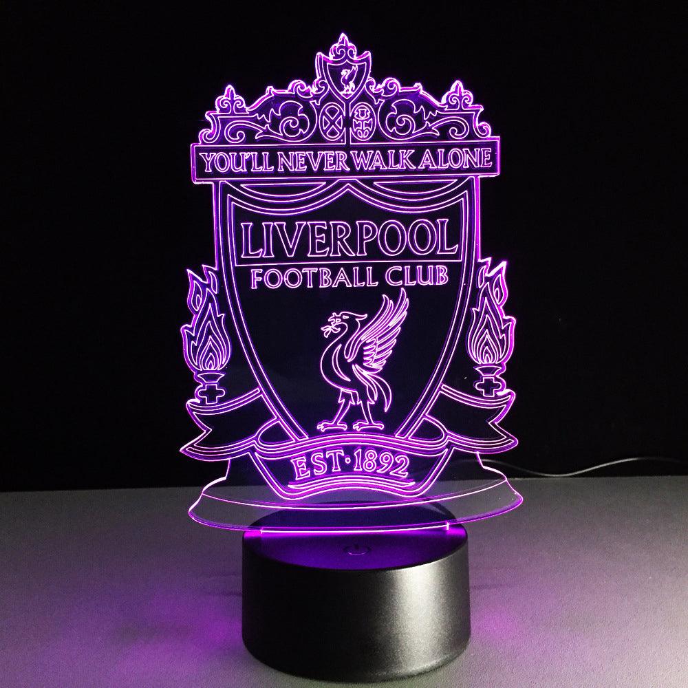 Football Liverpool 3D Optical Illusion Lamp-3D Optical Lamp