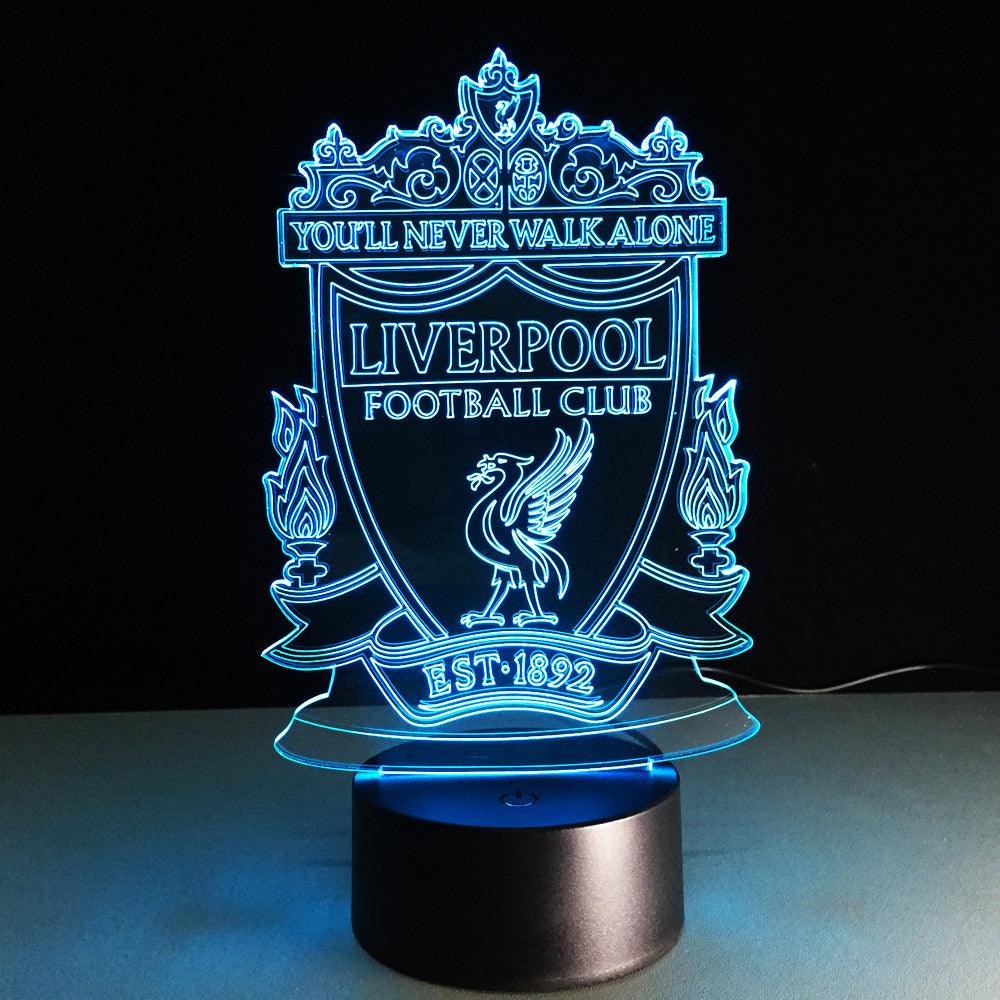 Football Liverpool 3D Optical Illusion Lamp - 3D Optical Lamp