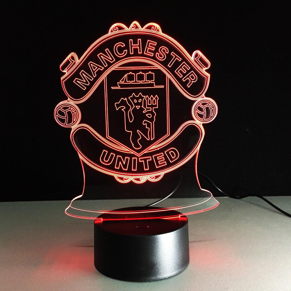 Football Manchester 3D Optical Illusion Lamp-3D Optical Lamp