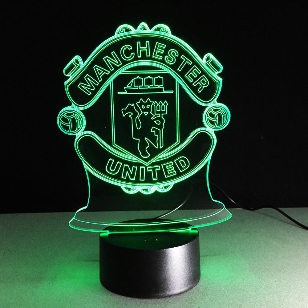 Football Manchester 3D Optical Illusion Lamp-3D Optical Lamp