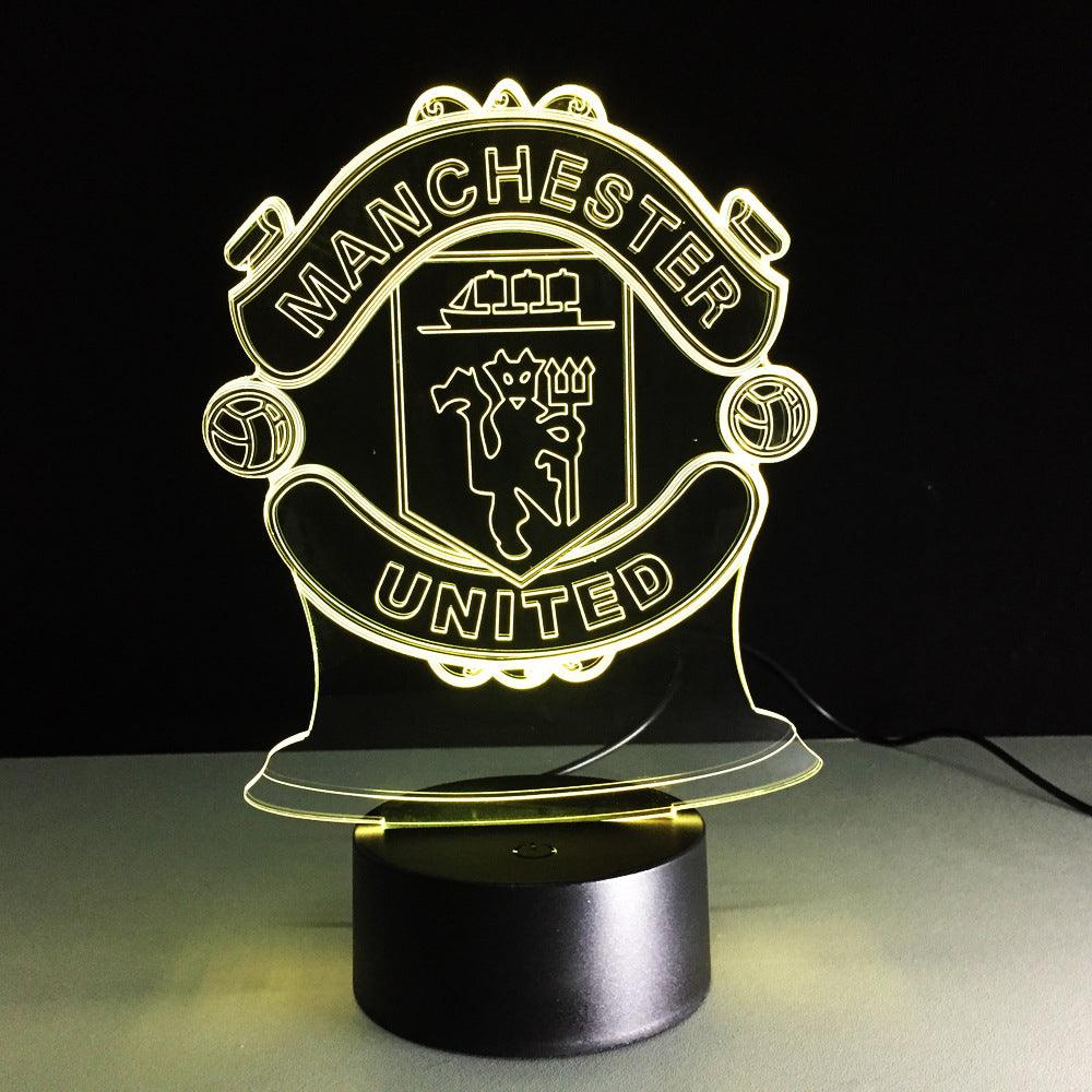 Football Manchester 3D Optical Illusion Lamp-3D Optical Lamp
