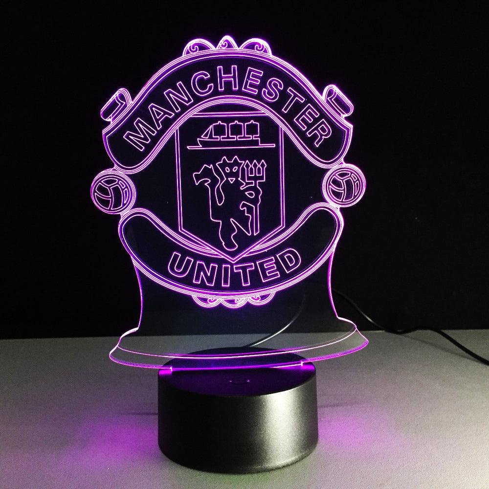 Football Manchester 3D Optical Illusion Lamp-3D Optical Lamp