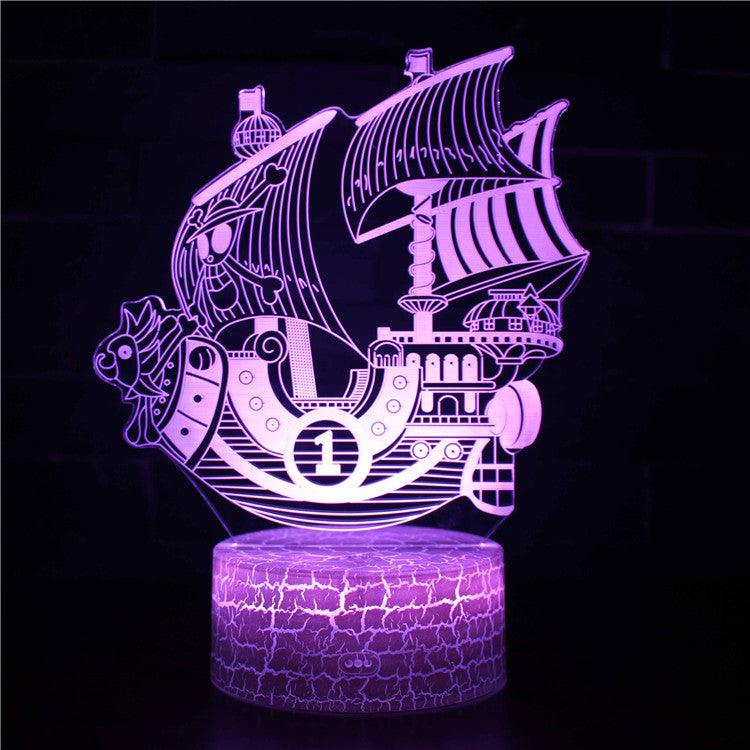 Sailboat 3D Optical Illusion Lamp - 3D Optical Lamp