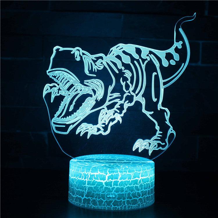 Realistic Roaring T-Rex Dinosaur 3D Optical Illusion Lamp-3D Optical Lamp