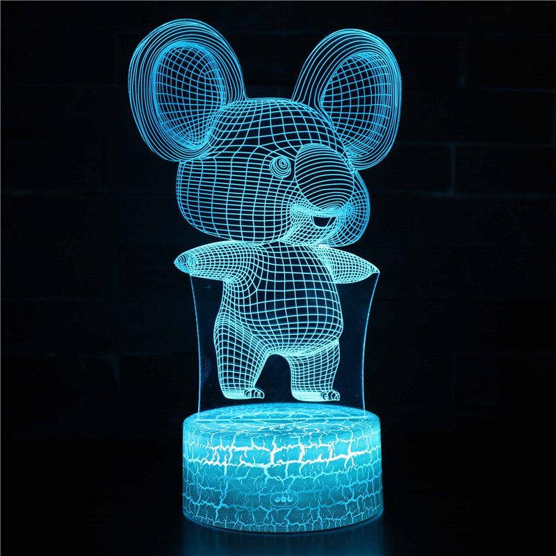 Totoro Cartoon Illusion Lamp with 7 Color Changes and Remote Control-3D Optical Lamp