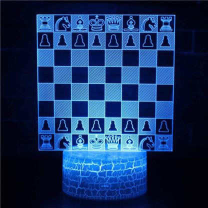 Chess Board 3D Optical Illusion Lamp-3D Optical Lamp