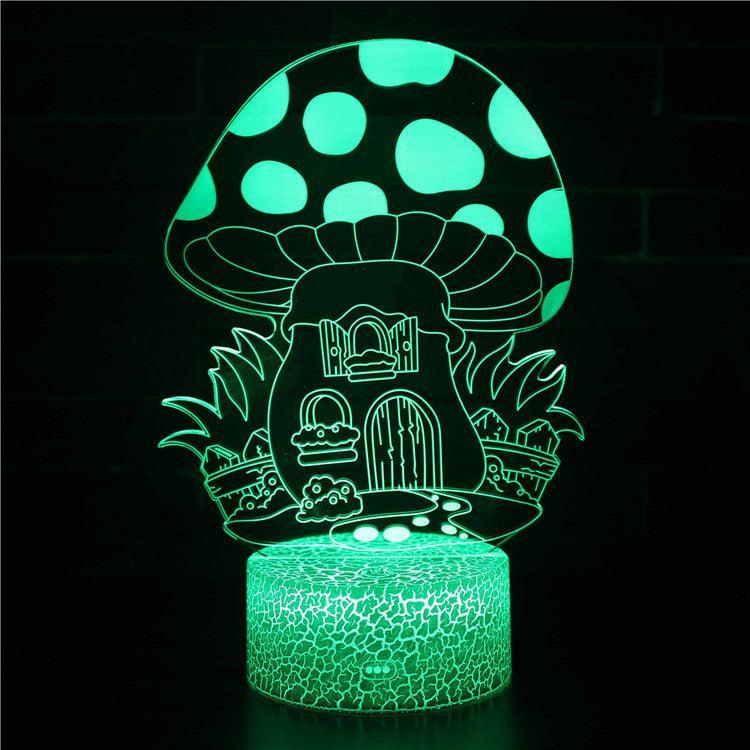3D Mushroom House Lamp-3D Optical Lamp