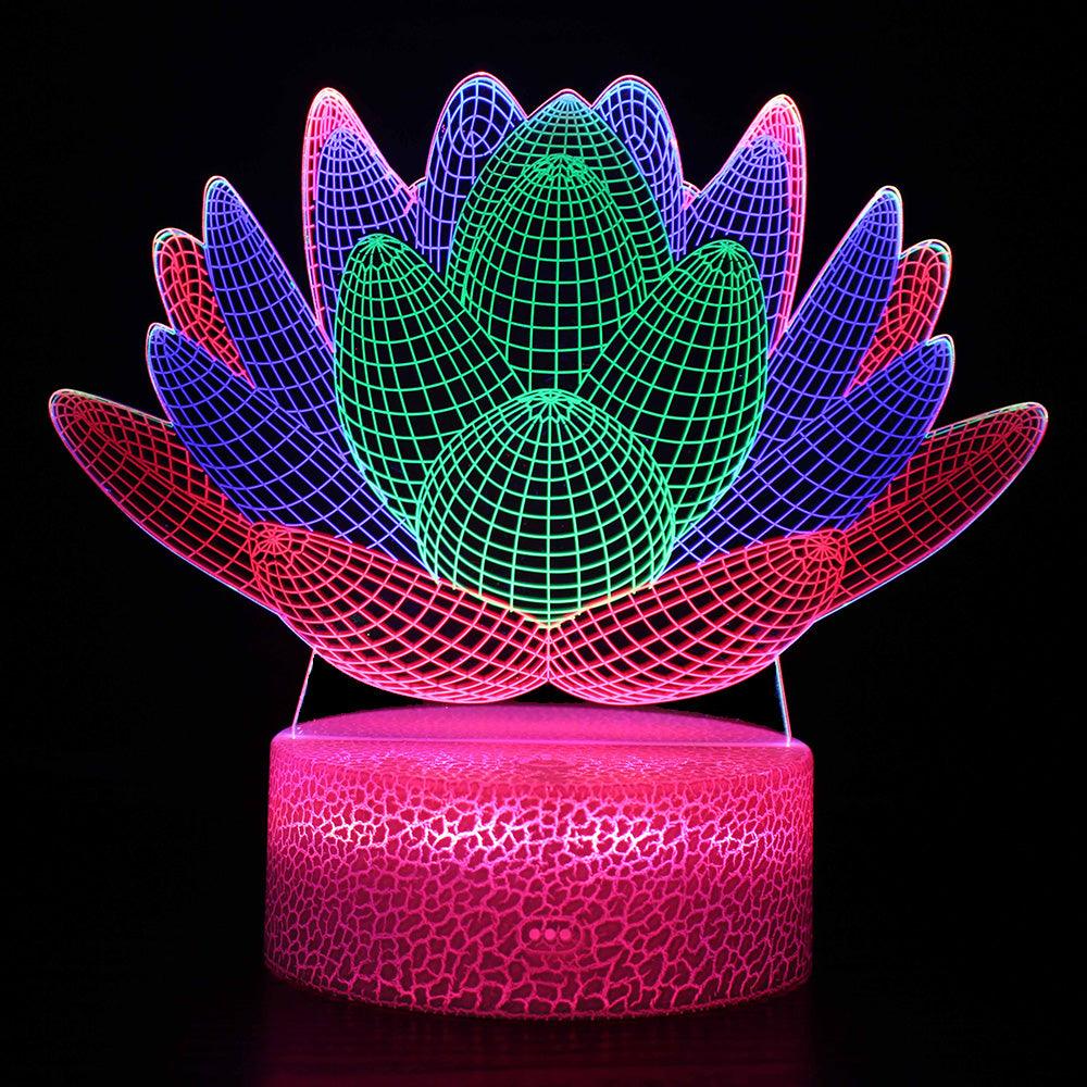 Succulent Plant 3D Lamp-3D Optical Lamp