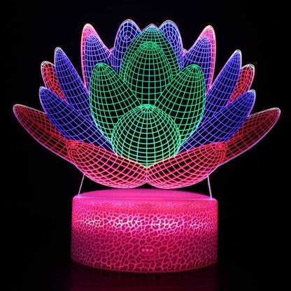 Succulent Plant 3D Lamp-3D Optical Lamp